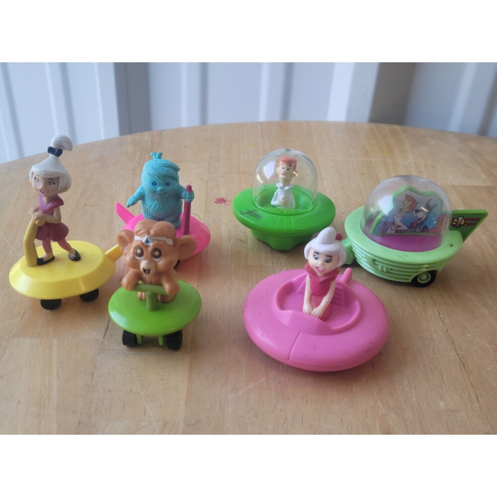 The Jetsons Vintage Wendy's Kids Meal Toys 1980's-1990's Spaceship Cars Lot